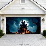 Haunted House | Halloween Garage Door Cover - Image 2