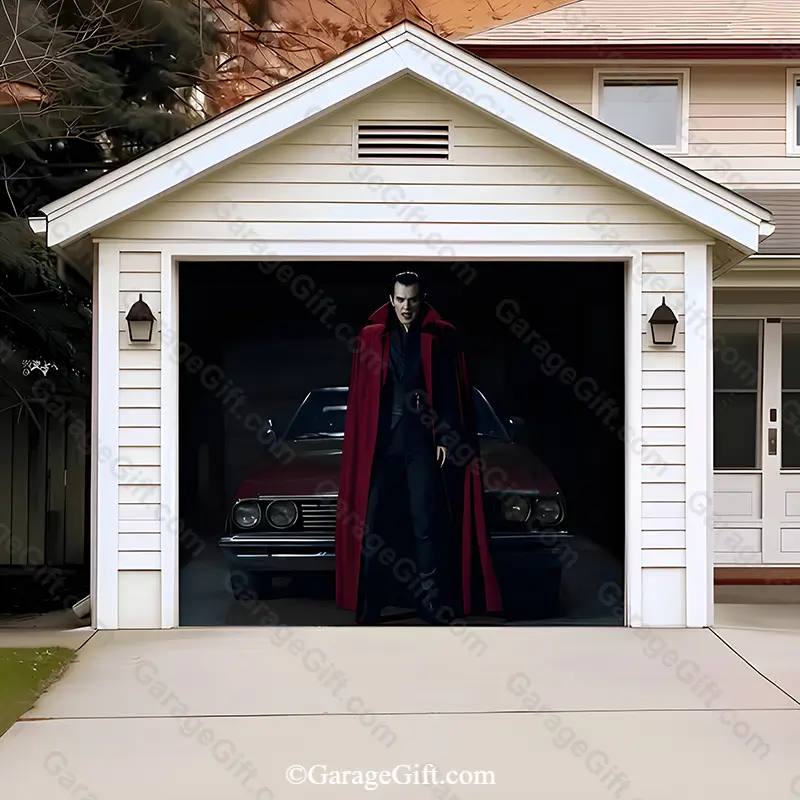 GarageGift-The-BloodSucker-Halloween-garage-door-cover-Single-Door The BloodSucker | Halloween Garage Door Cover - Image 1