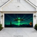Alien Abduction | Halloween Garage Door Cover - Image 2