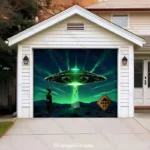 Alien Abduction | Halloween Garage Door Cover