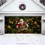 Black Santa | Christmas Garage Door Cover - Image 2