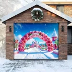 Candy World | Christmas Garage Door Cover