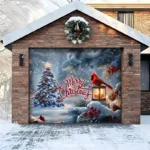 Cardinal's Christmas | Christmas Garage Door Cover