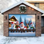Christmas Crew | Christmas Garage Door Cover