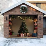 Cozy Christmas | Christmas Garage Door Cover