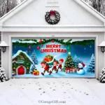 EIf Village | Christmas Garage Door Cover - Image 2