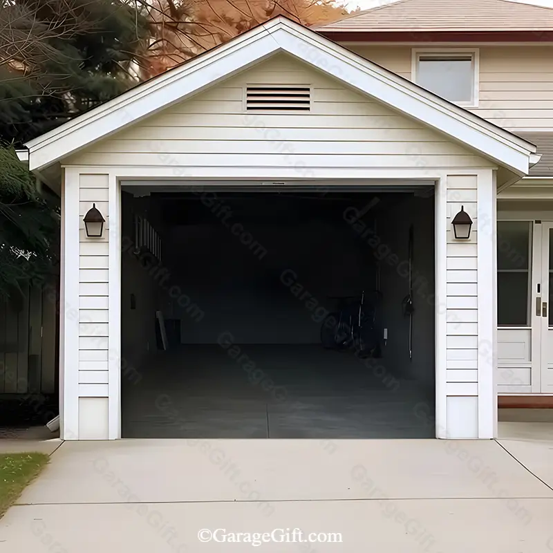 GarageGift-Empty-Garage-Halloween-Garage-Door-Cover-Single-Door.webp Empty Garage | Halloween Garage Door Cover - Image 1