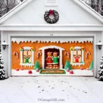 Gingerbread Family | Christmas Garage Door Cover - Image 2