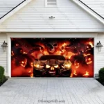 Hell Ride | Halloween Garage Door Cover - Image 2