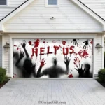 Help Us! | Halloween Garage Door Cover - Image 2