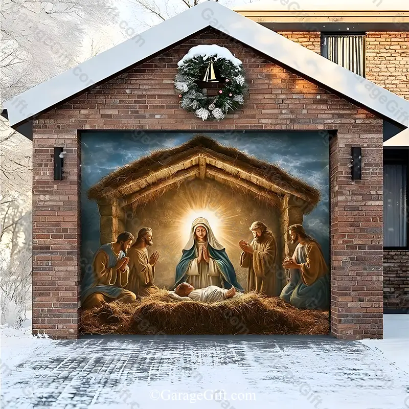 GarageGift-Nativity-Scene-Christmas-garage-door-cover-Single-Door.webp Nativity Scene | Christmas Garage Door Cover - Image 1