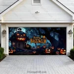 Pumpkin House | Halloween Garage Door Cover - Image 2