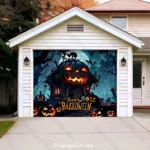 Pumpkin House | Halloween Garage Door Cover