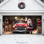Santa's Garage | Christmas Garage Door Cover - Image 2