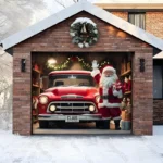 Santa's Garage | Christmas Garage Door Cover