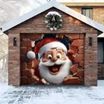 Santa's Surprise | Christmas Garage Door Cover