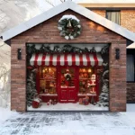 Santa's Toy Shop | Christmas Garage Door Cover
