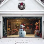 Snowy The Snowman | Christmas Garage Door Cover - Image 2