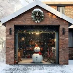 Snowy The Snowman | Christmas Garage Door Cover