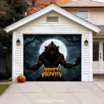Werewolf Scene | Halloween Garage Door Cover