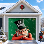 Bah Humbug | Christmas Garage Door Cover