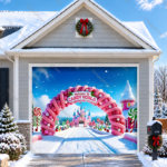Candy World | Christmas Garage Door Cover