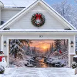 Cardinal Creek | Christmas Garage Door Cover - Image 2