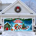 Elf Village | Christmas Garage Door Cover - Image 2