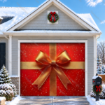 Gift Wrap (Red) | Christmas Garage Door Cover