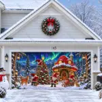 Gnome Wonderland | Christmas Garage Door Cover - Image 2