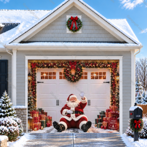 Jolly Stopover | Christmas Garage Door Cover