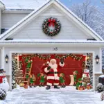 Santa's Crew | Christmas Garage Door Cover - Image 2