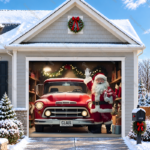 Santas Garage | Christmas Garage Door Cover