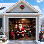 Santas Workshop | Christmas Garage Door Cover